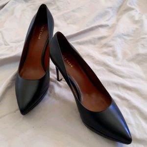 Cole Haan black platform pumps size 10